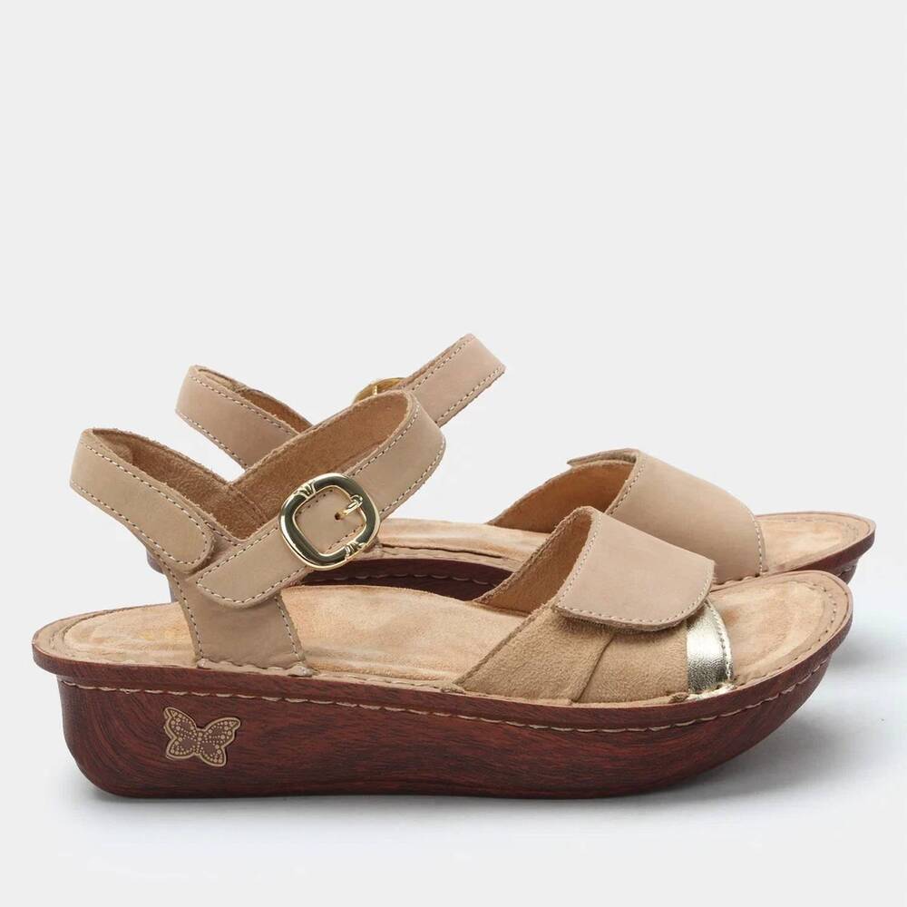 NEW ALEGRIA women's klementine sandal in bone